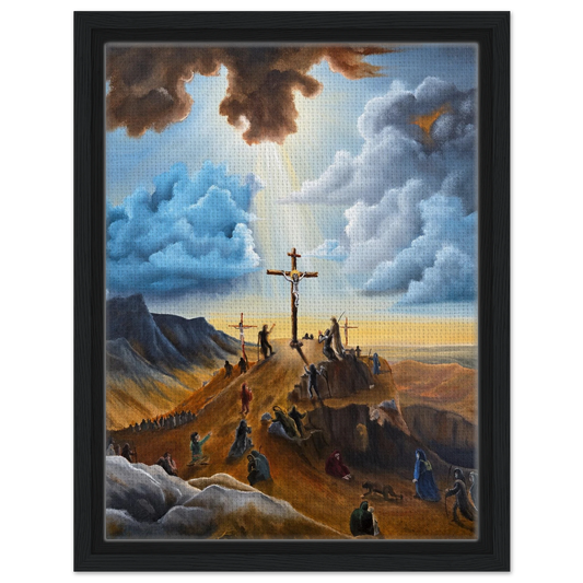 Kreuzigung – gerahmte Leinwand, Ansicht 2