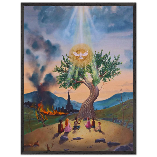 Der letzte Olivenbaum – gerahmter Kunstdruck, Ansicht 2