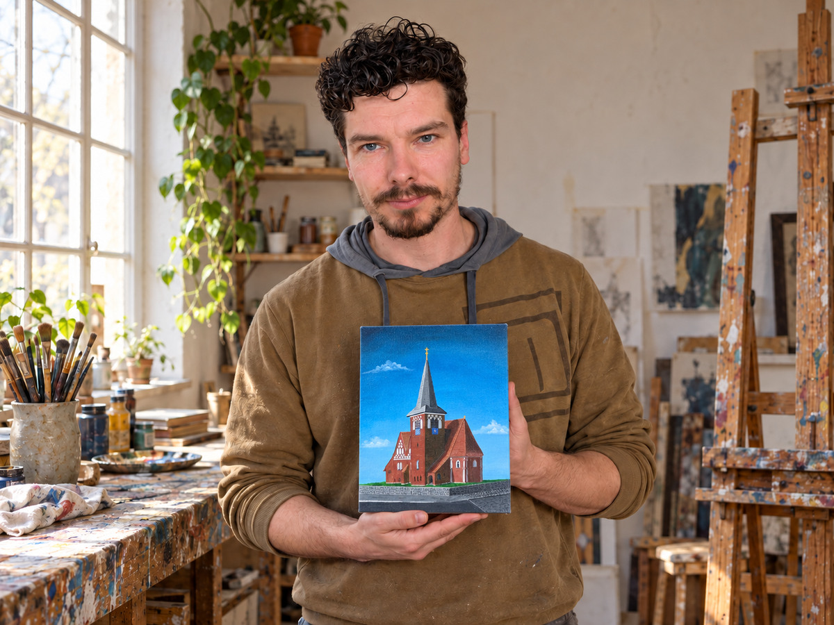 Rothenseer Kirche – Original von Maximilian Schroeder, Ansicht 4
