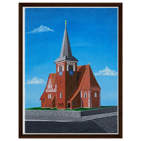 Rothenseer Kirche – gerahmte Leinwand, Ansicht 2