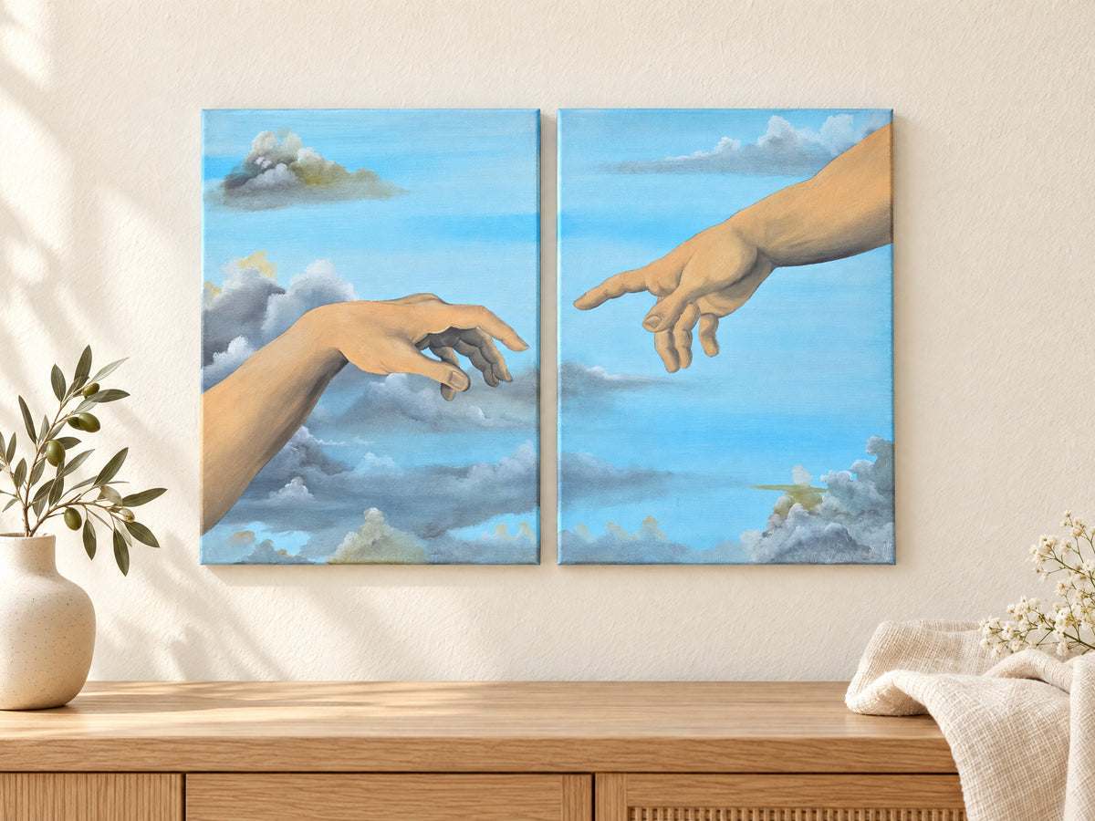Die ausgestreckte Hand (Diptychon)