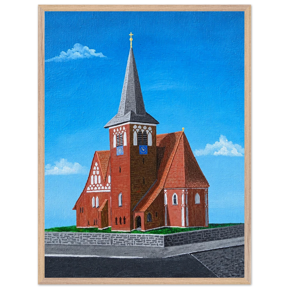 Rothenseer Kirche – gerahmter Kunstdruck, Ansicht 9
