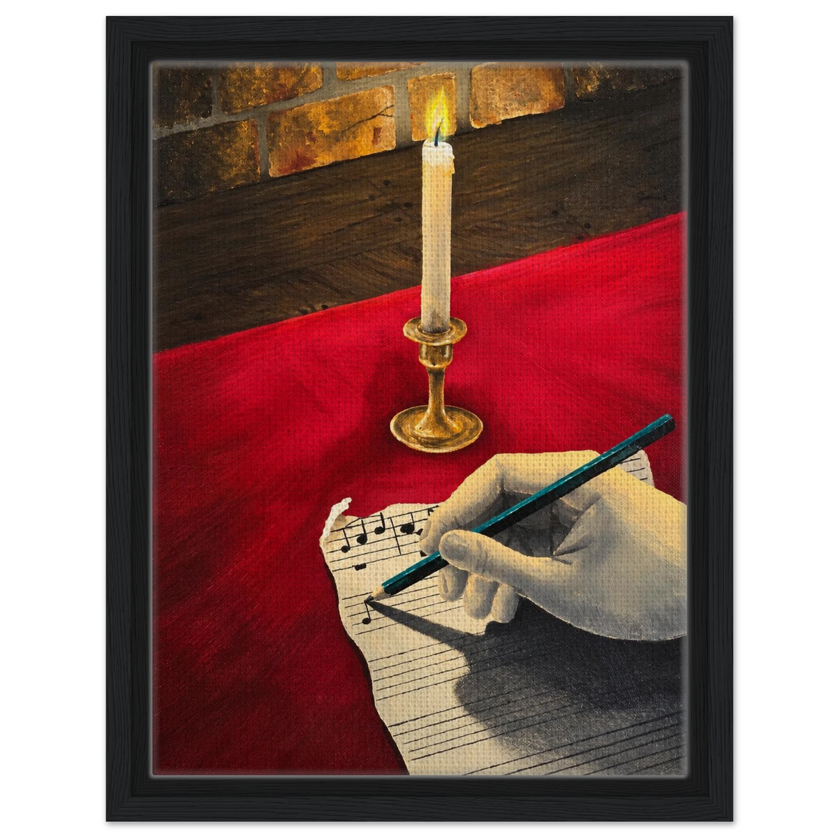 Ein neues Lied – gerahmte Leinwand, Ansicht 8