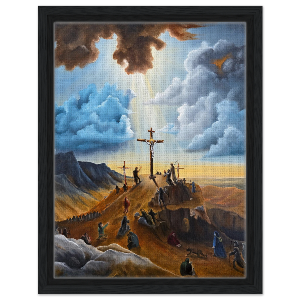 Kreuzigung – gerahmte Leinwand, Ansicht 2