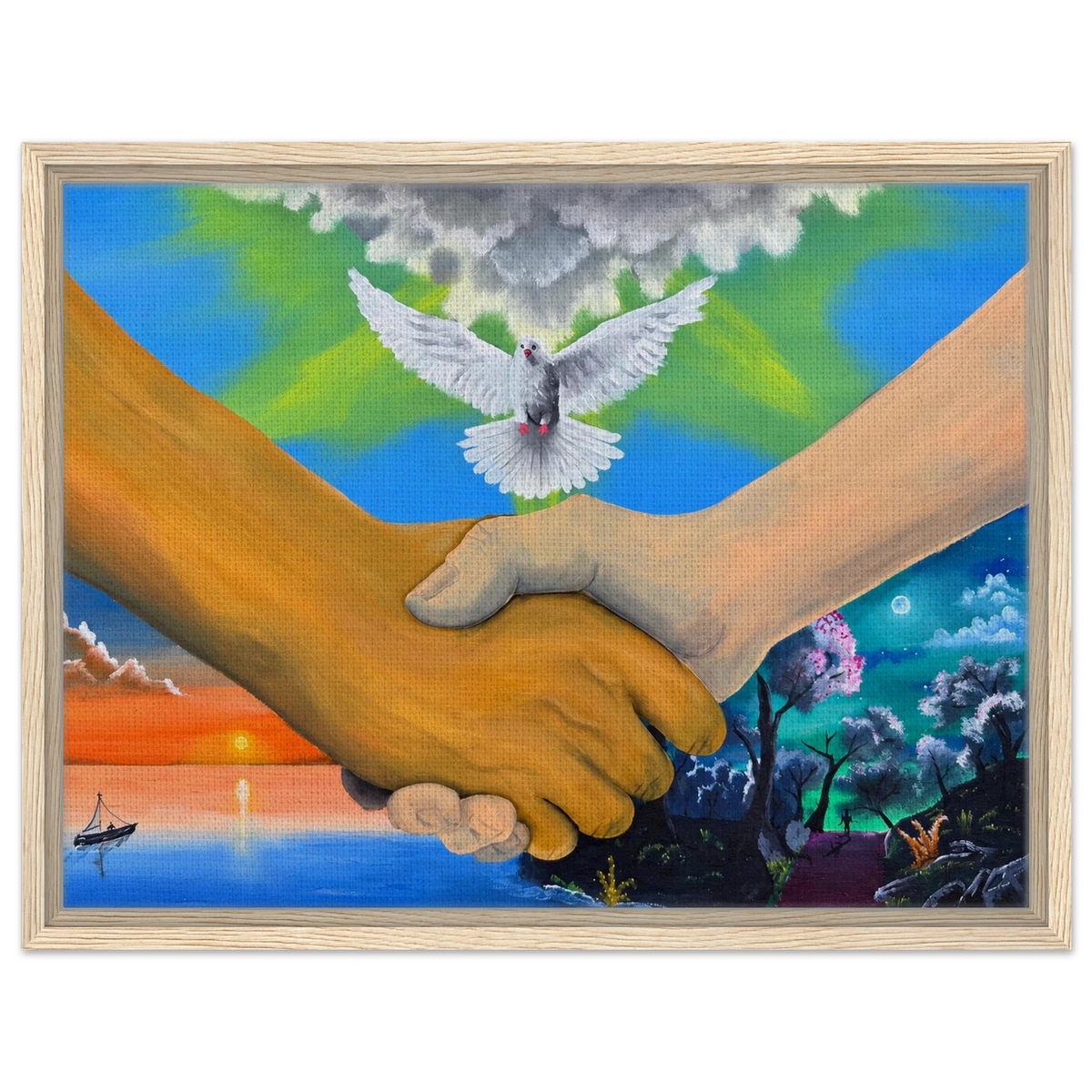Wir sind alles Menschen – gerahmte Leinwand, Ansicht 5