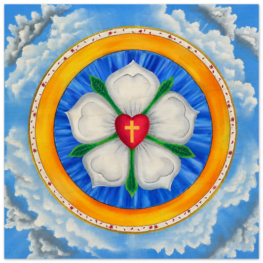 Lutherrose – Holzdruck, Ansicht 2