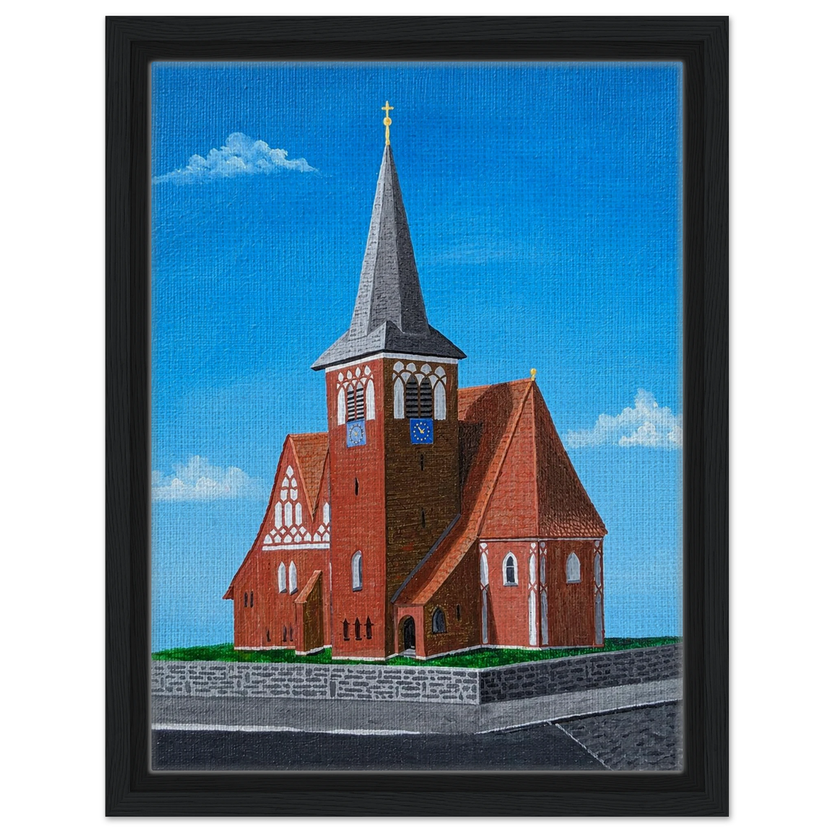 Rothenseer Kirche – gerahmte Leinwand, Ansicht 6