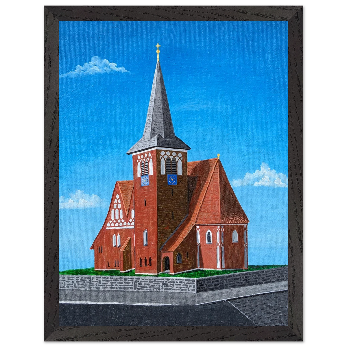 Rothenseer Kirche – gerahmter Kunstdruck, Ansicht 7