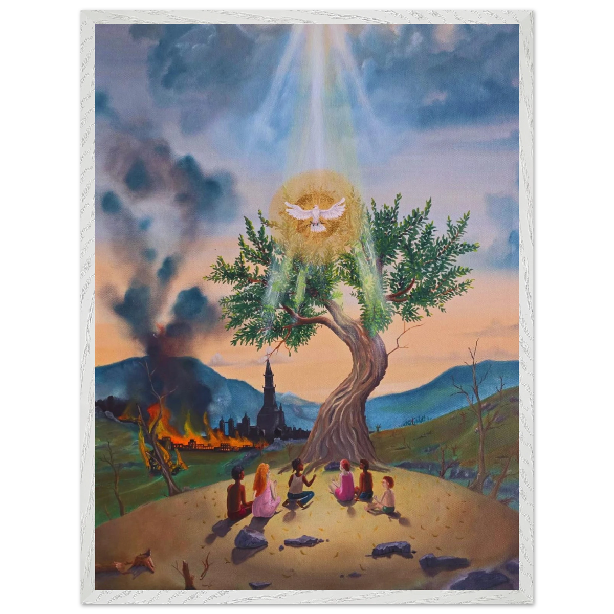 Der letzte Olivenbaum – gerahmter Kunstdruck, Ansicht 6