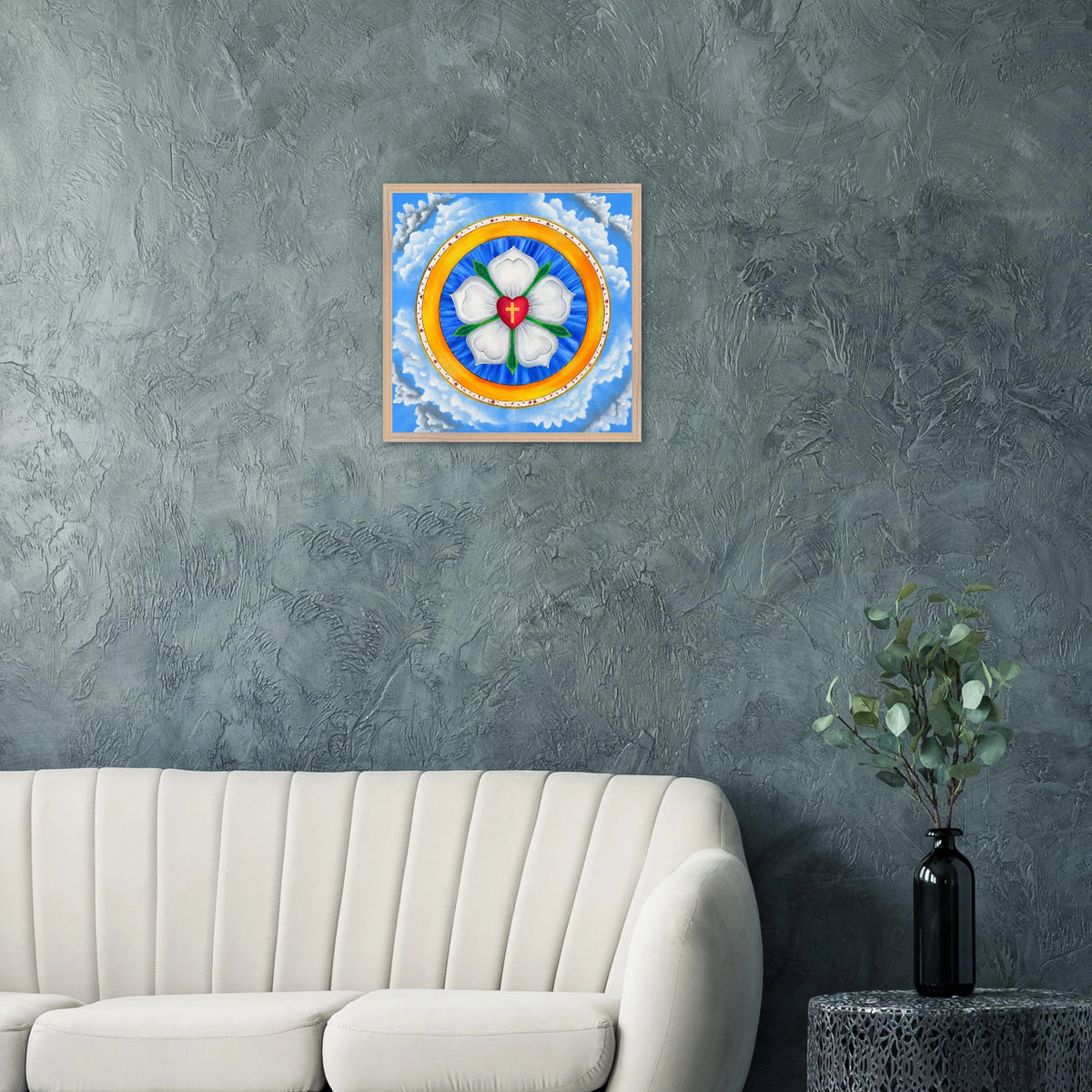 Lutherrose – gerahmter Kunstdruck, Ansicht 13