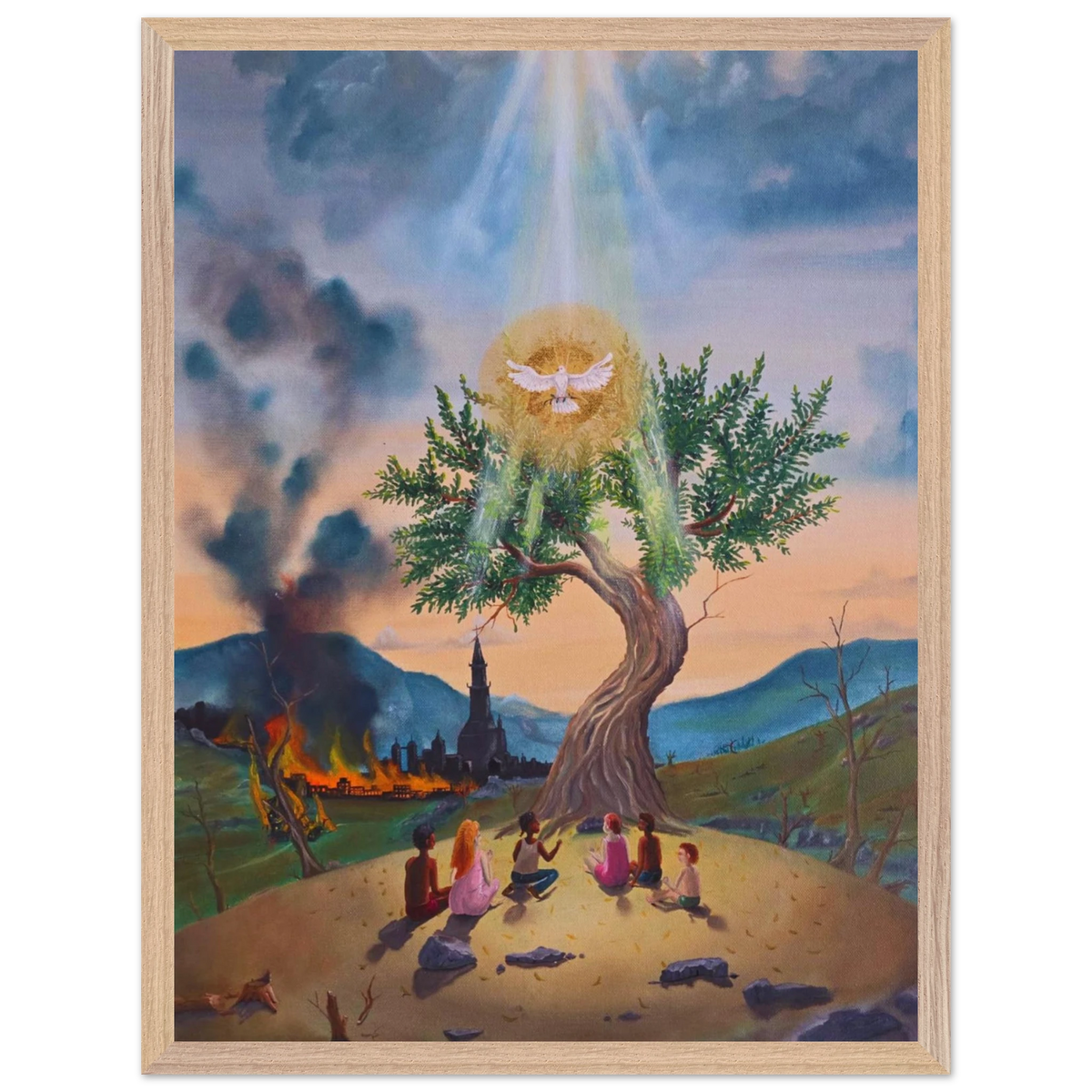 Der letzte Olivenbaum – gerahmter Kunstdruck, Ansicht 8