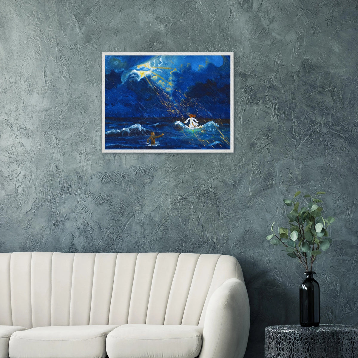 Jesus und Petrus auf dem Wasser – gerahmter Kunstdruck, Ansicht 11