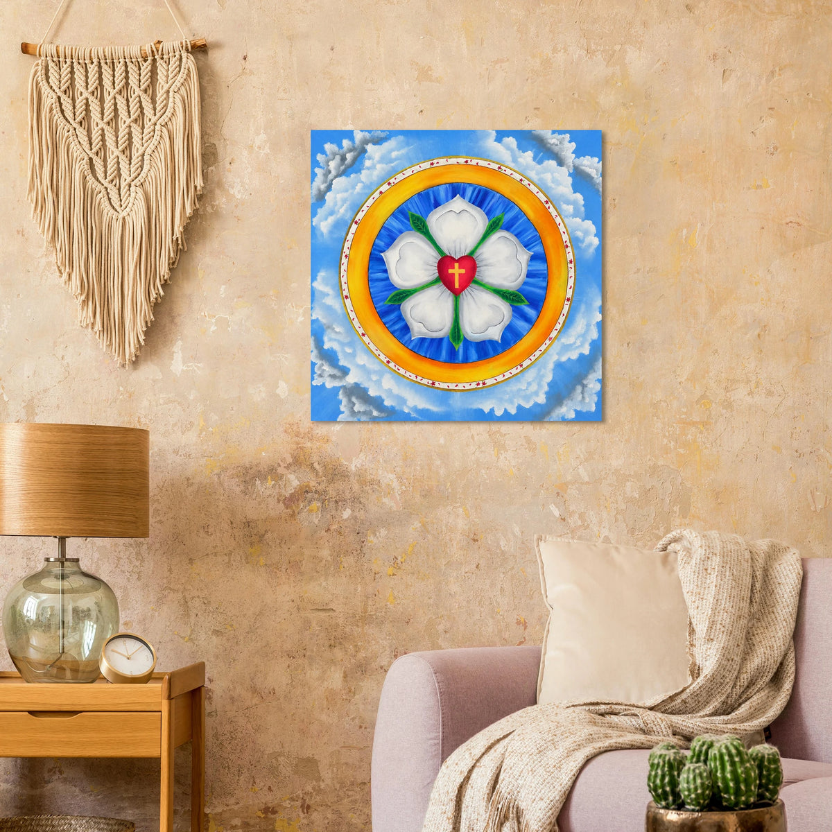 Lutherrose – Kunstdruck auf Papier, Ansicht 4