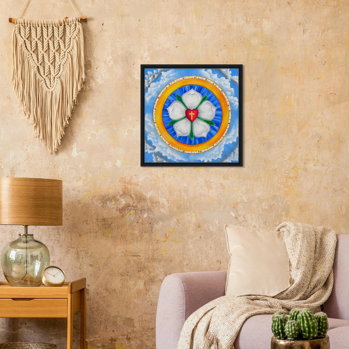 Lutherrose – gerahmte Leinwand, Ansicht 8