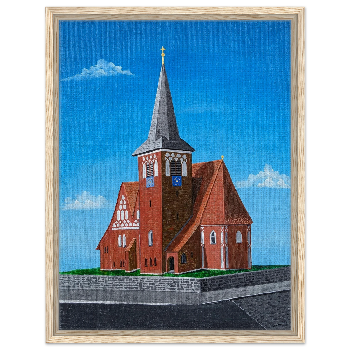 Rothenseer Kirche – gerahmte Leinwand, Ansicht 7