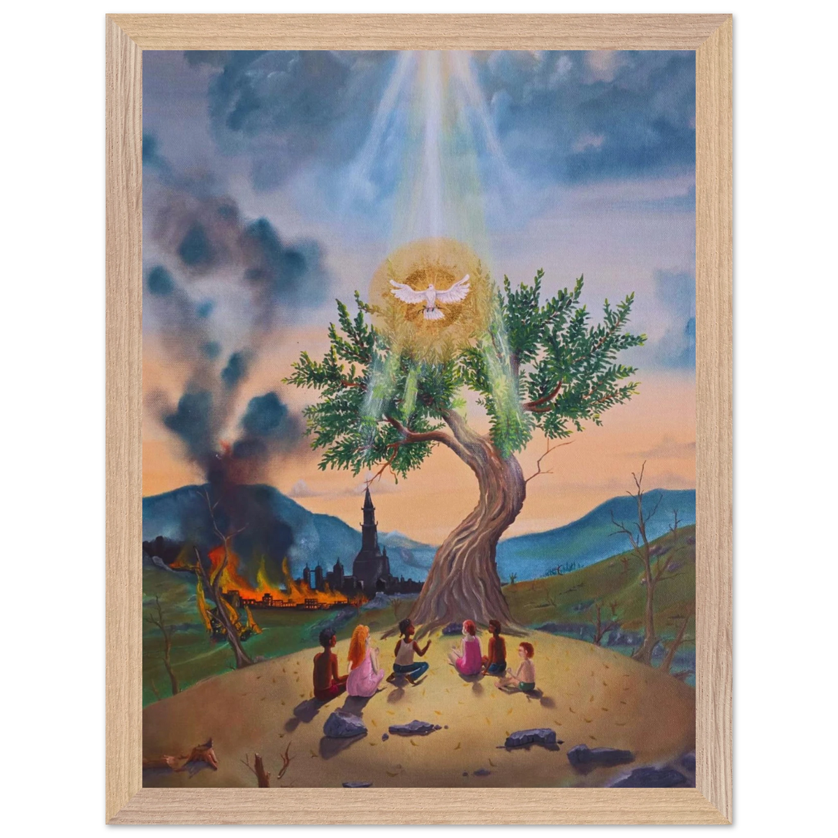 Der letzte Olivenbaum – gerahmter Kunstdruck, Ansicht 3