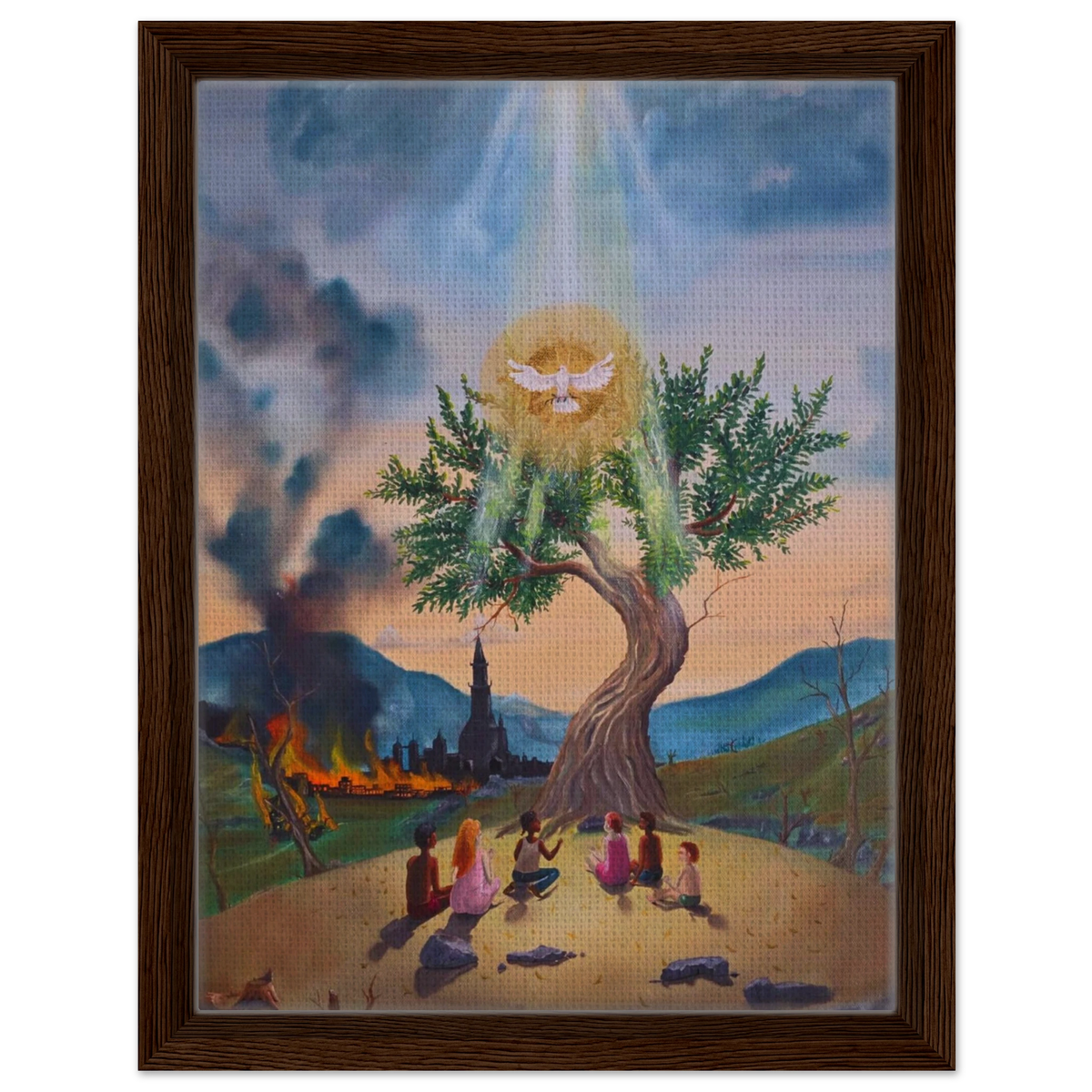 Der letzte Olivenbaum – gerahmte Leinwand, Ansicht 9