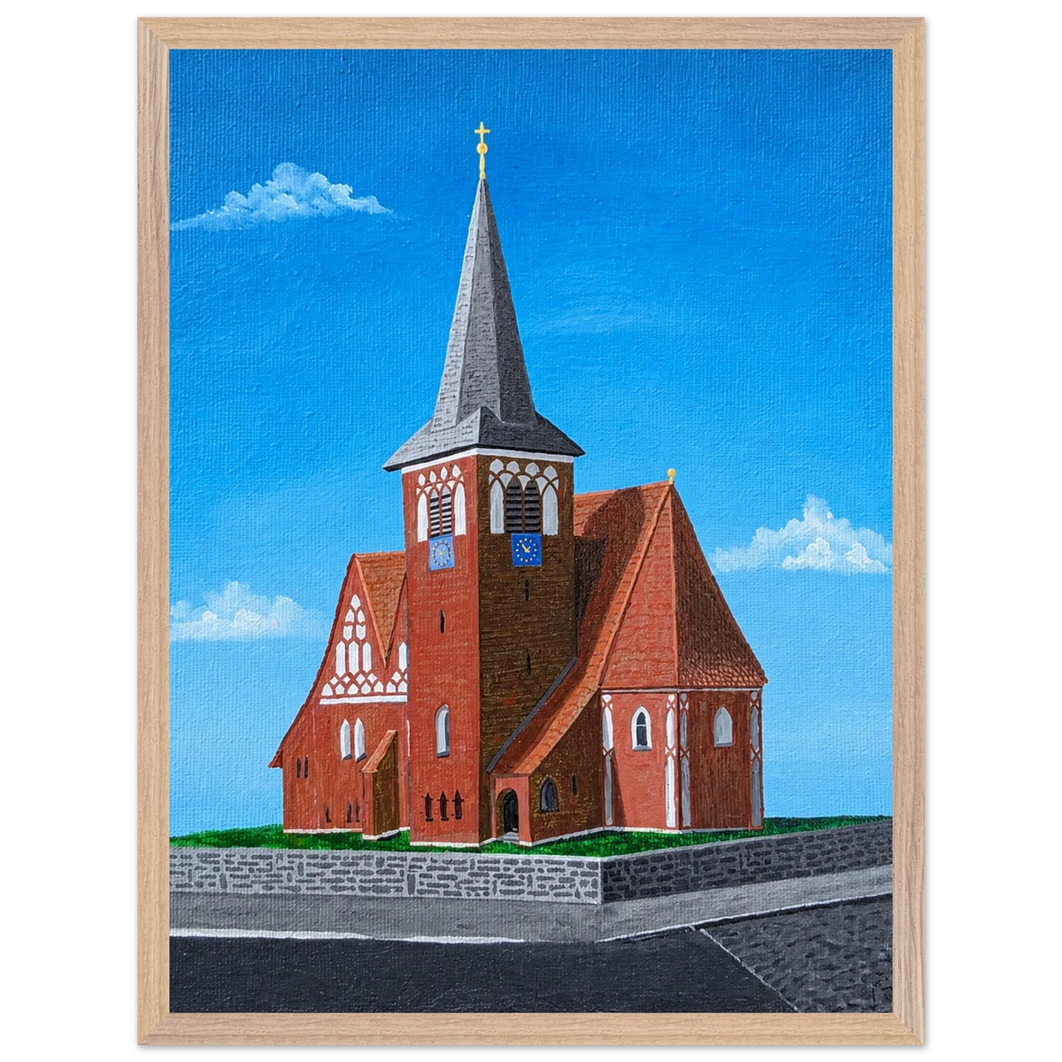 Rothenseer Kirche – gerahmter Kunstdruck, Ansicht 5