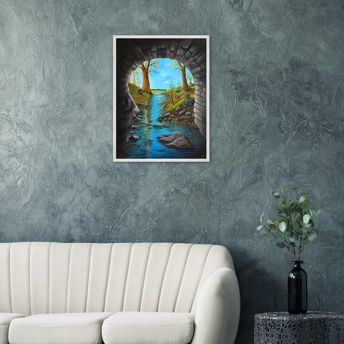 Dunkelheit und Licht – gerahmter Kunstdruck, Ansicht 10