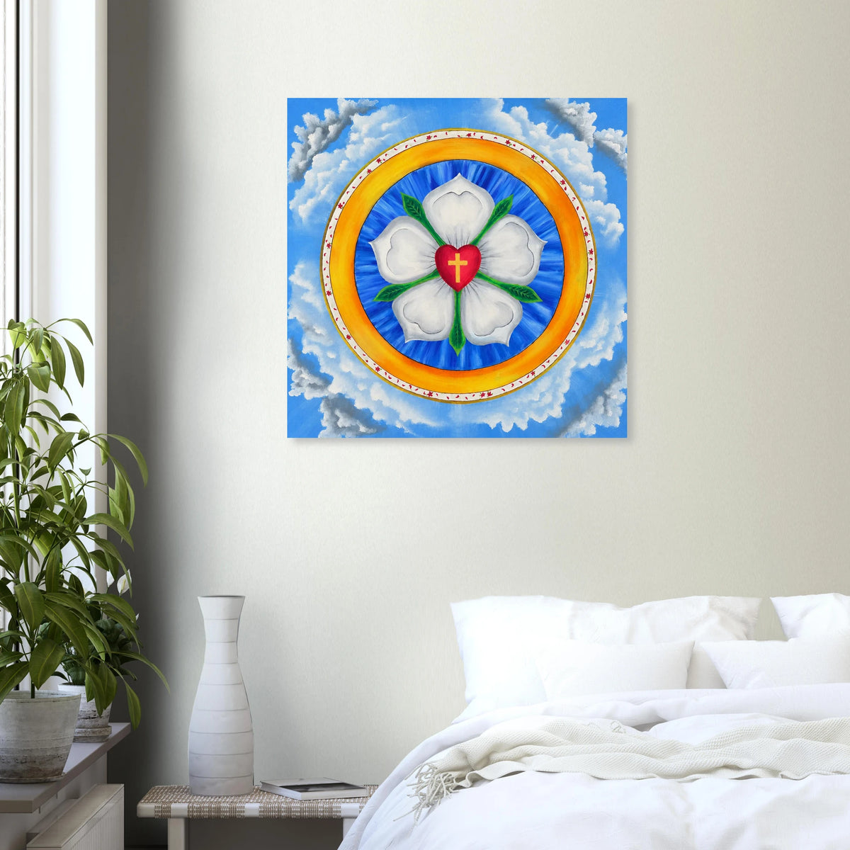 Lutherrose – Kunstdruck auf Papier, Ansicht 5