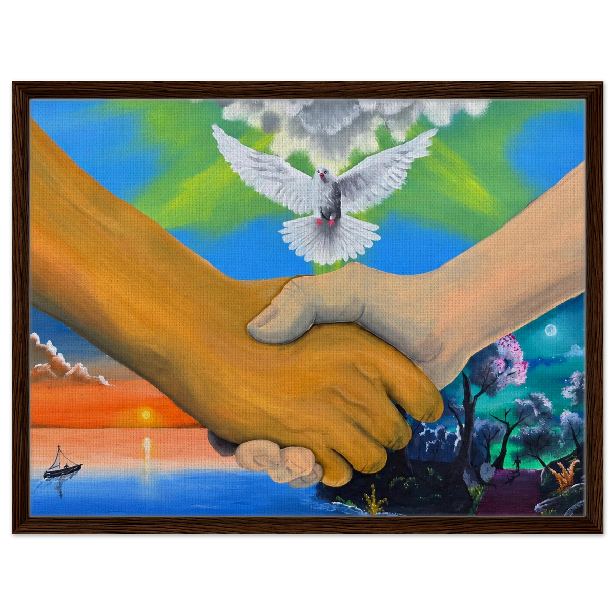 Wir sind alles Menschen – gerahmte Leinwand, Ansicht 6