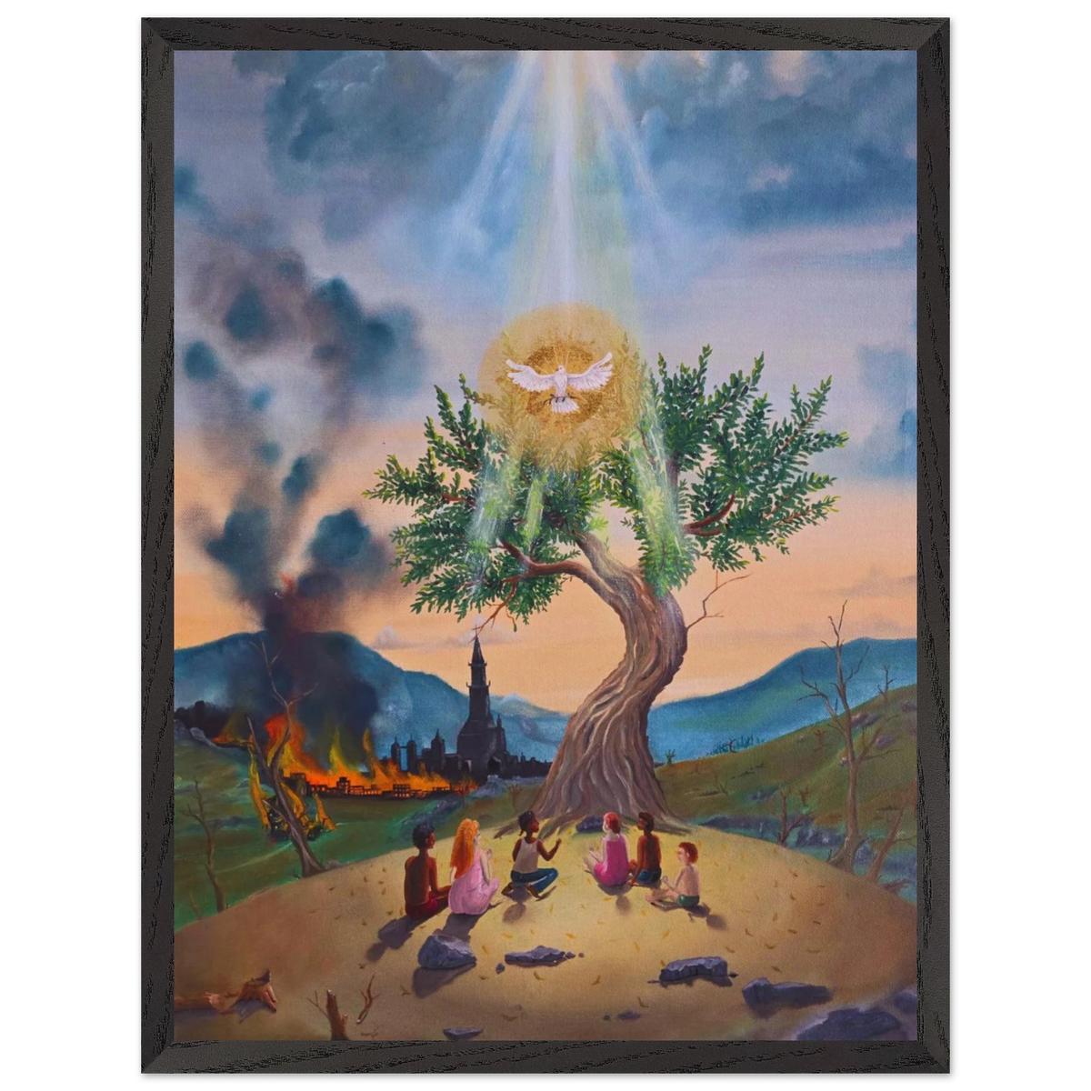 Der letzte Olivenbaum – gerahmter Kunstdruck, Ansicht 7
