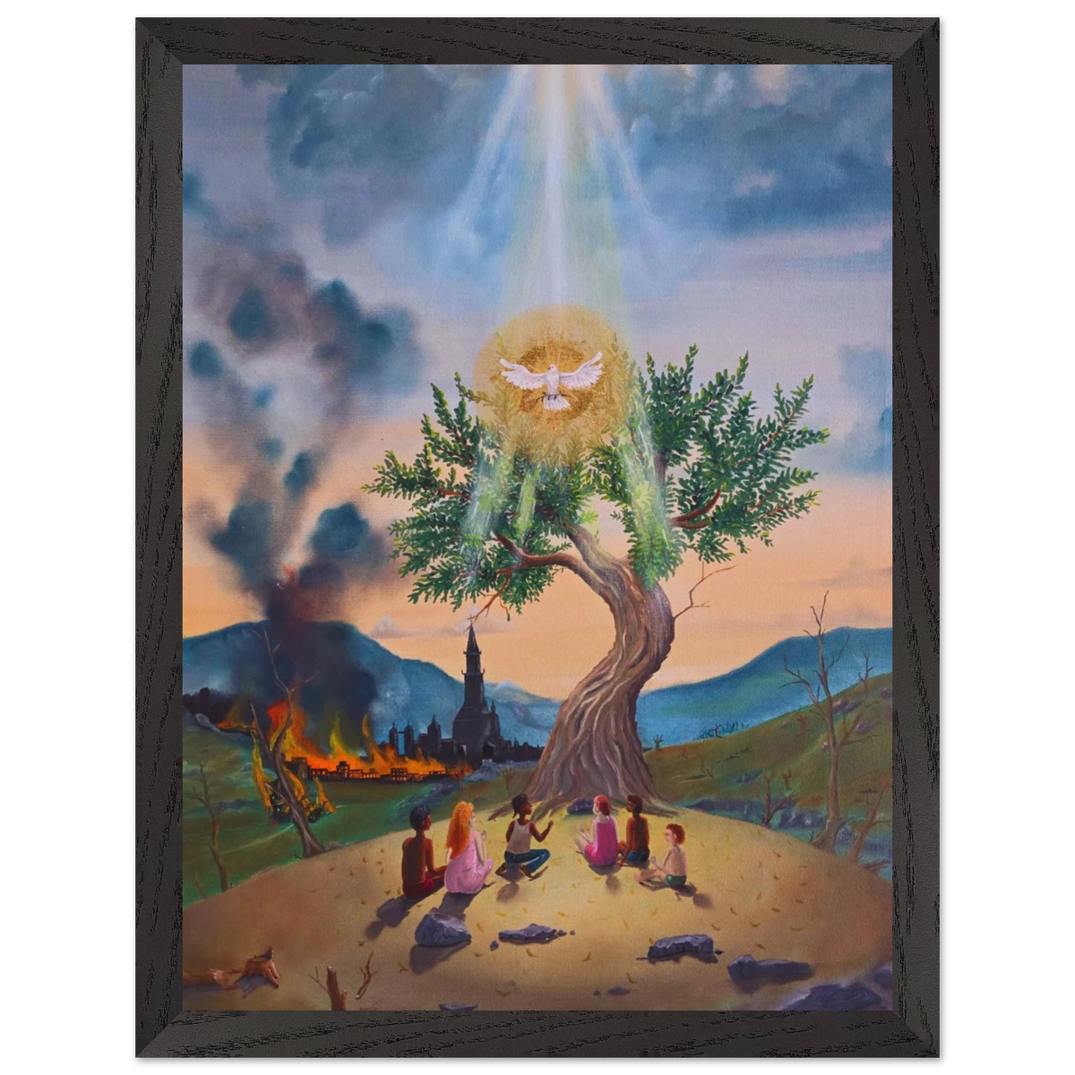 Der letzte Olivenbaum – gerahmter Kunstdruck, Ansicht 4