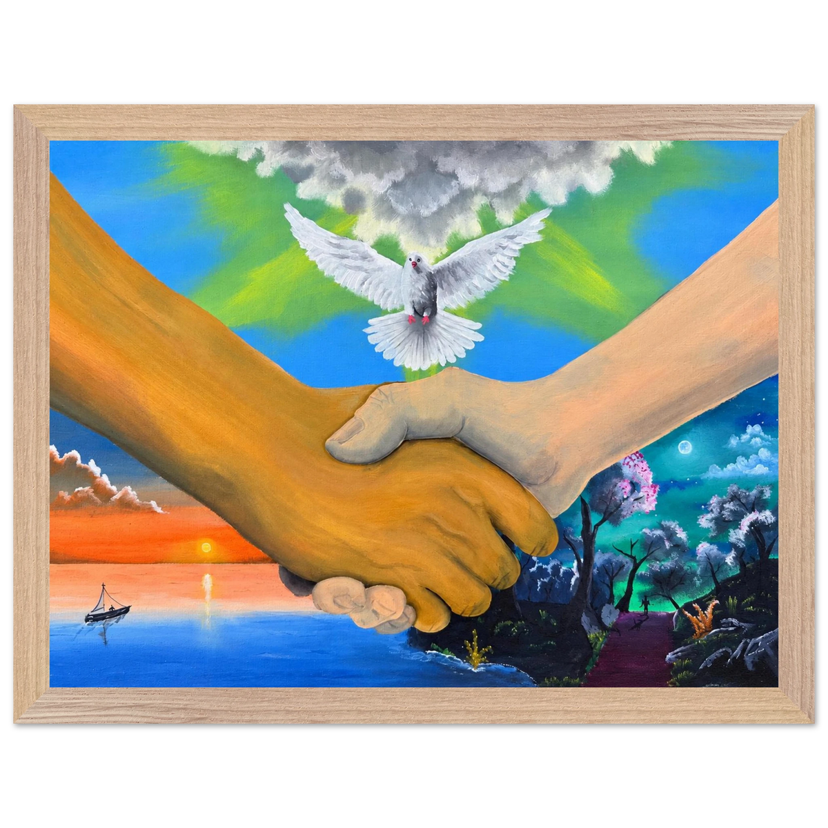 Wir sind alles Menschen – gerahmter Kunstdruck, Ansicht 5