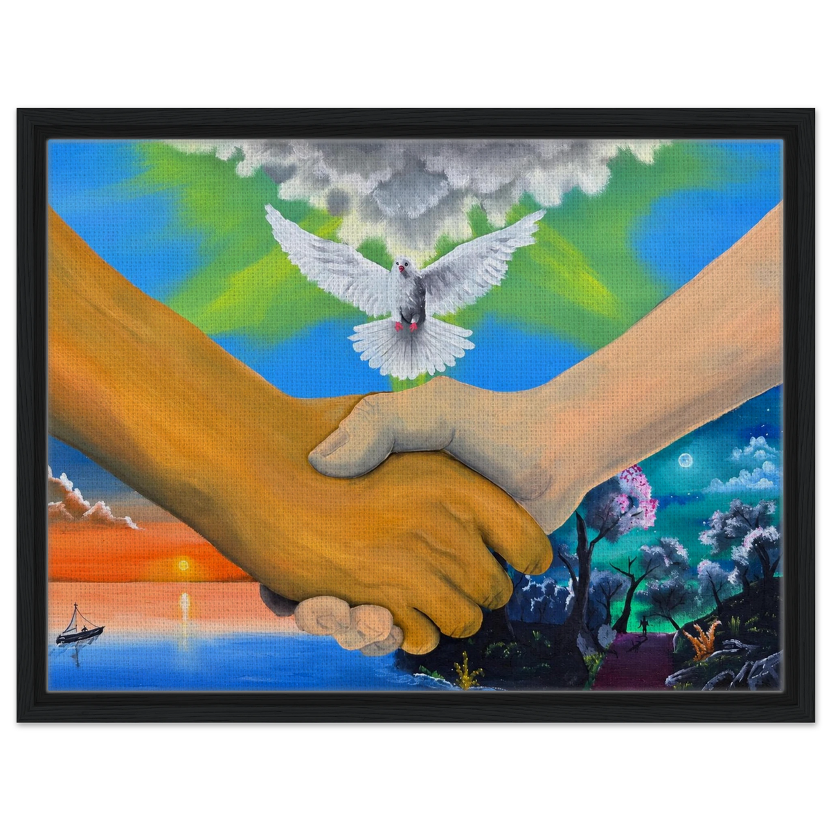Wir sind alles Menschen – gerahmte Leinwand, Ansicht 8