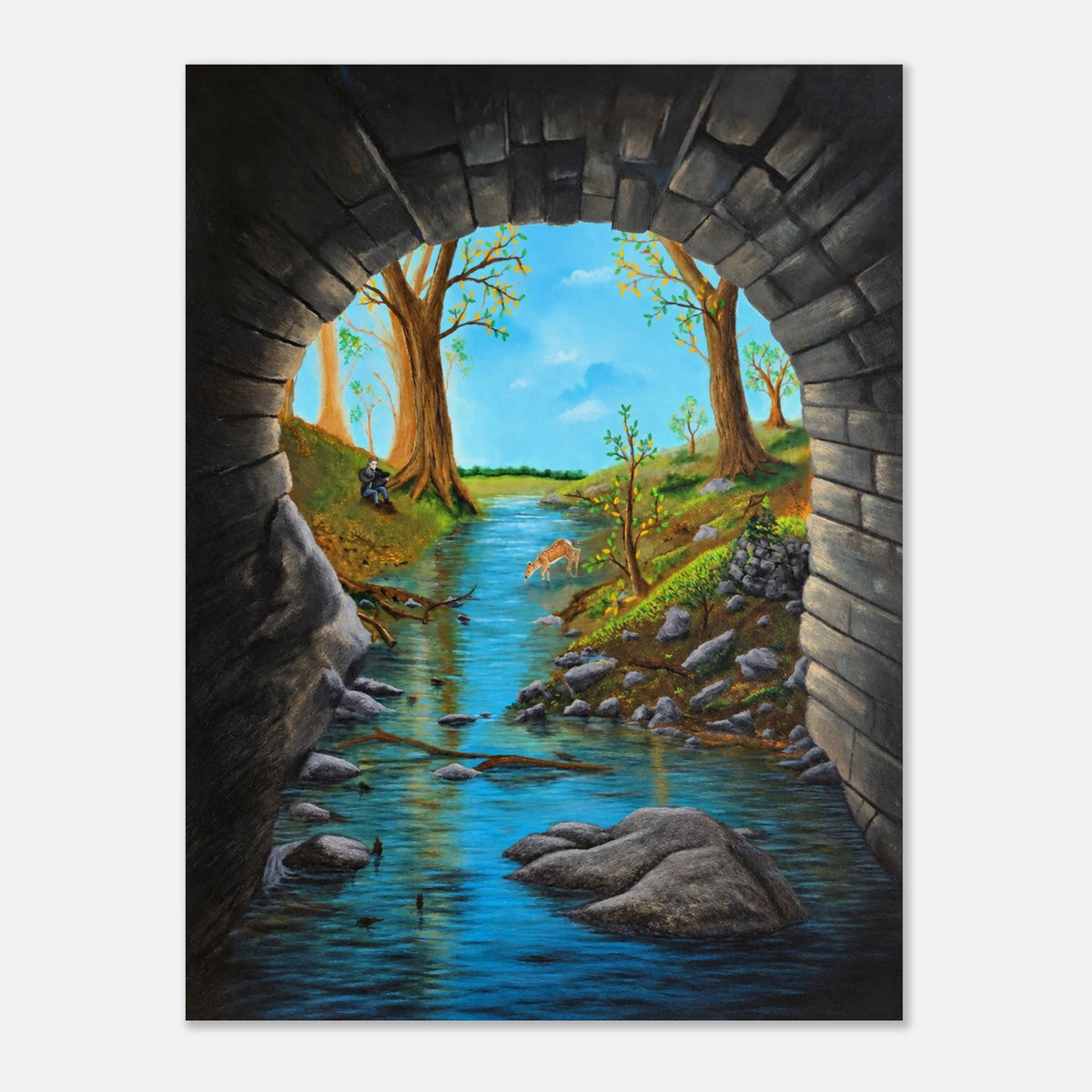 Dunkelheit und Licht – Kunstdruck, Ansicht 4