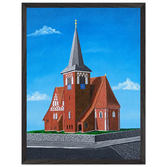 Rothenseer Kirche – gerahmter Kunstdruck, Ansicht 2