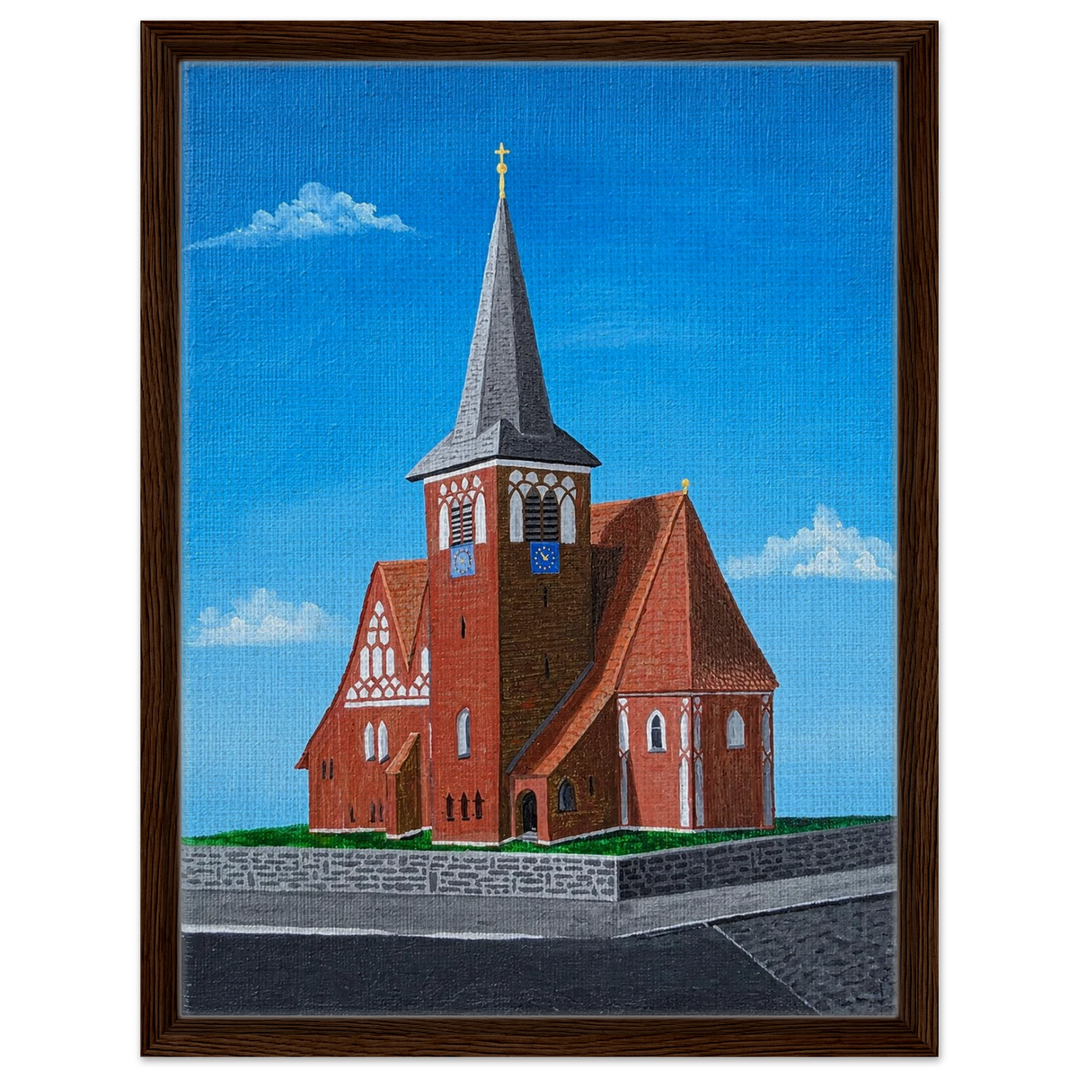 Rothenseer Kirche – gerahmte Leinwand, Ansicht 8