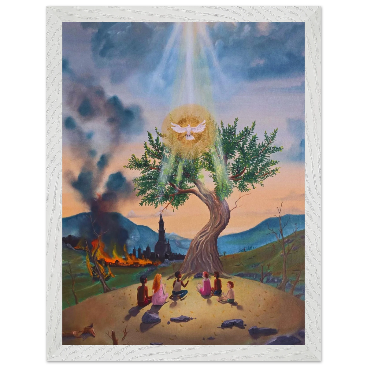Der letzte Olivenbaum – gerahmter Kunstdruck, Ansicht 5