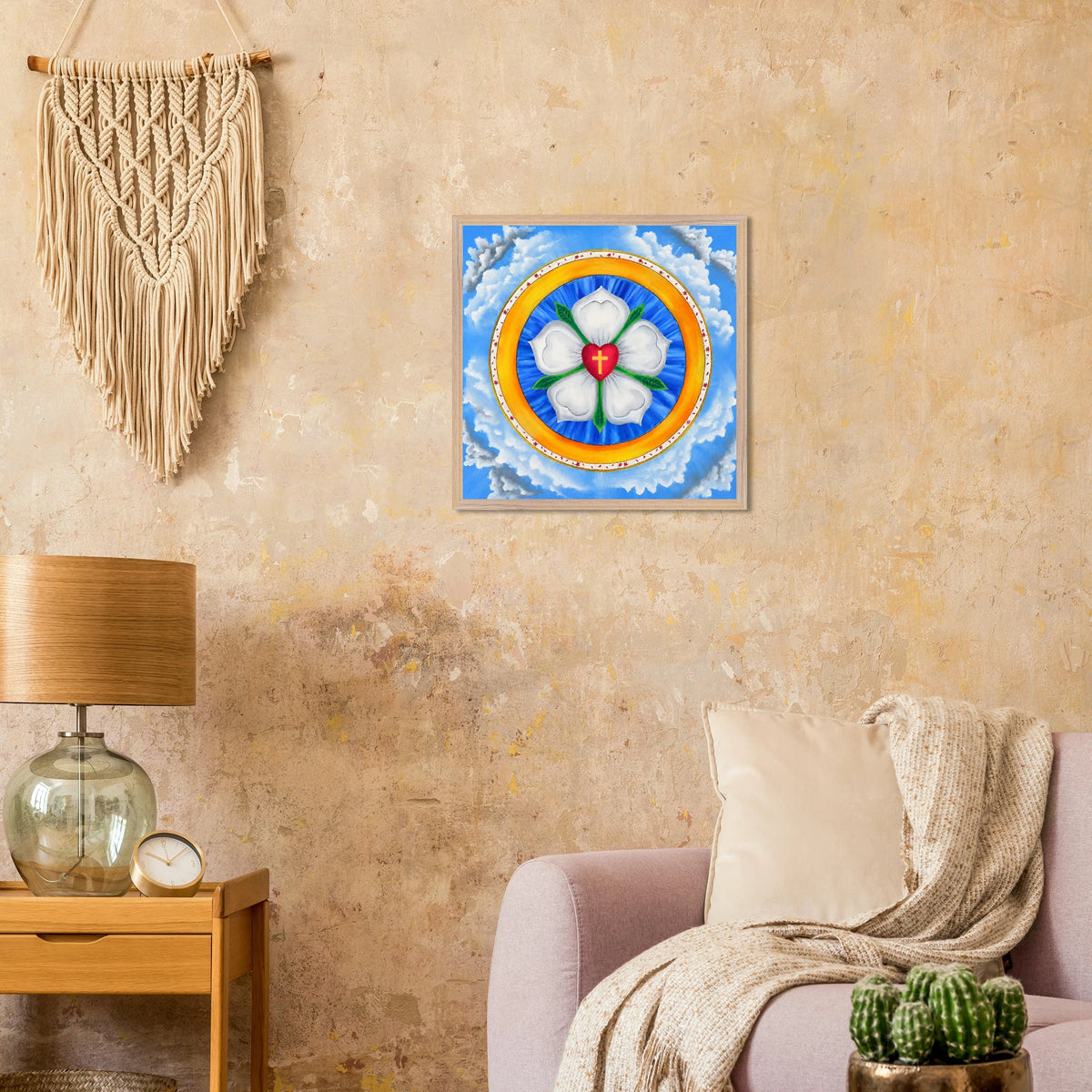 Lutherrose – gerahmter Kunstdruck, Ansicht 11