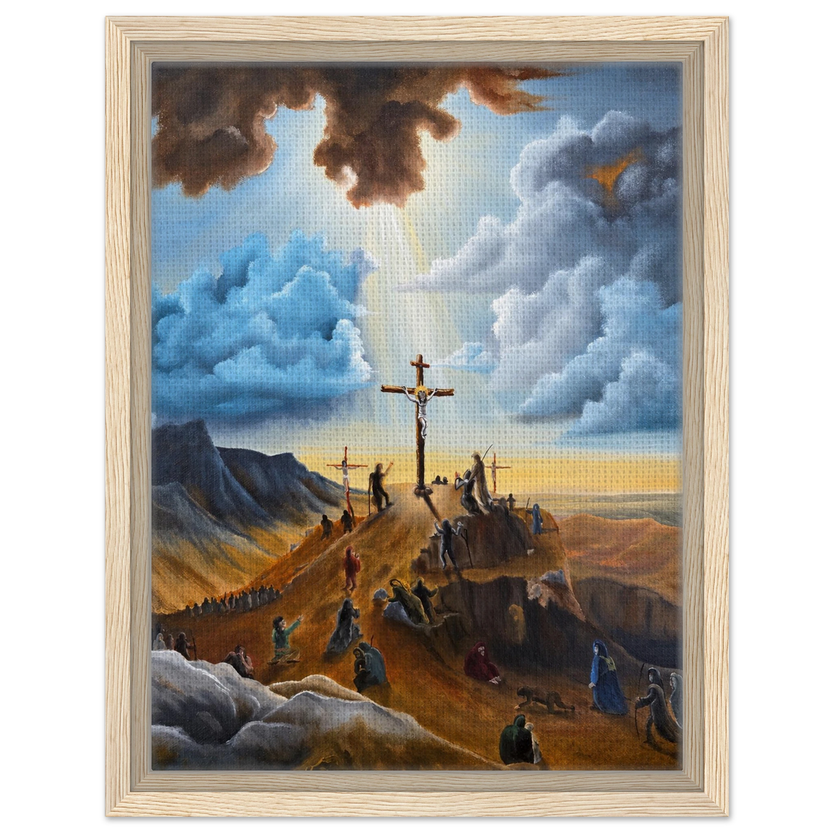 Kreuzigung – gerahmte Leinwand, Ansicht 3