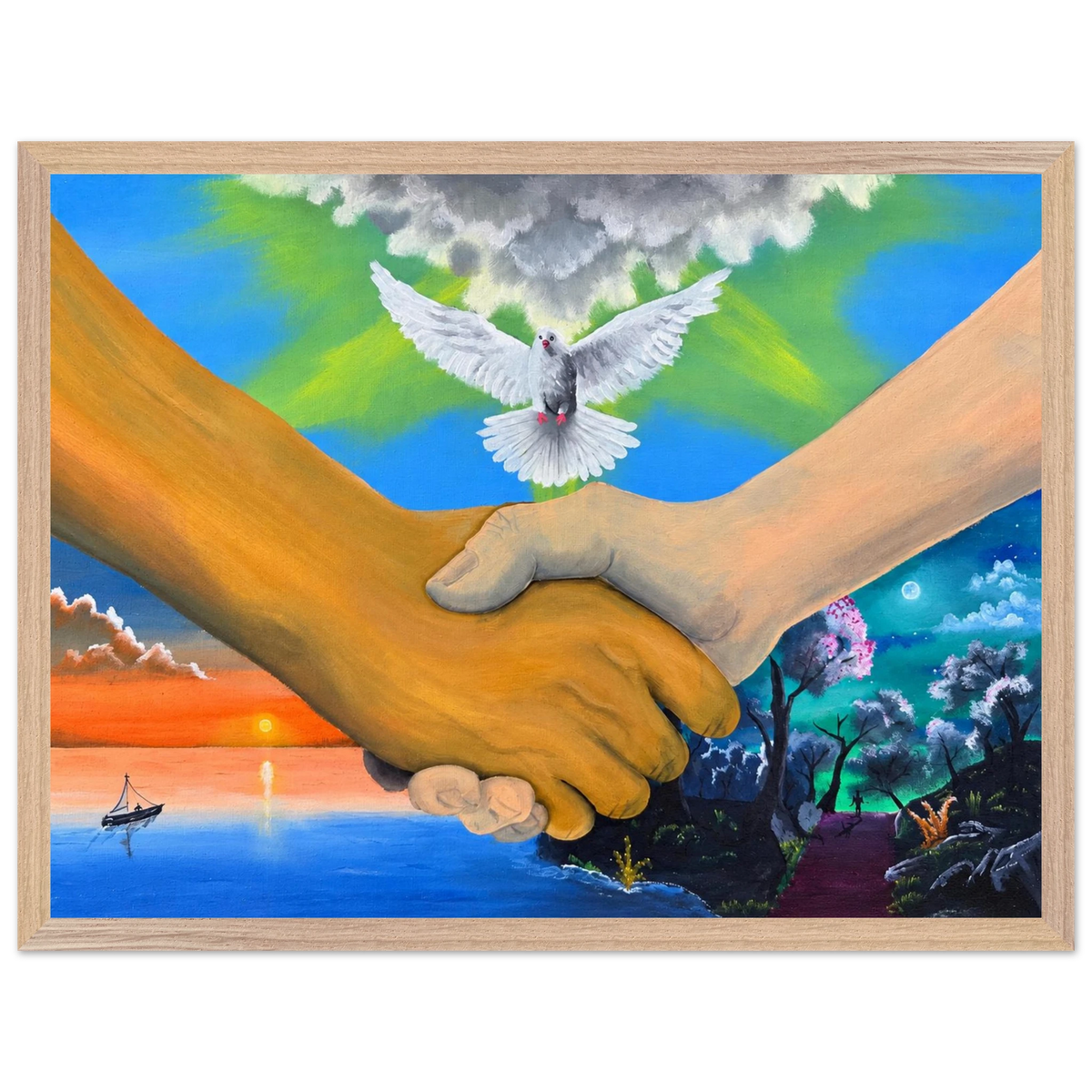 Wir sind alles Menschen – gerahmter Kunstdruck, Ansicht 4