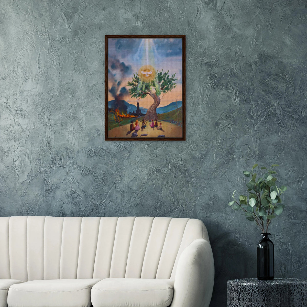 Der letzte Olivenbaum – gerahmte Leinwand, Ansicht 12