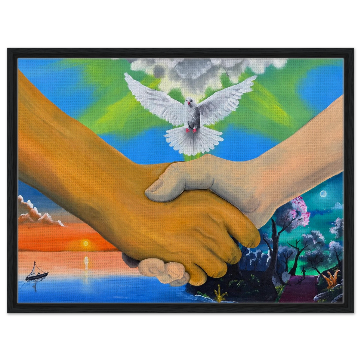 Wir sind alles Menschen – gerahmte Leinwand, Ansicht 9