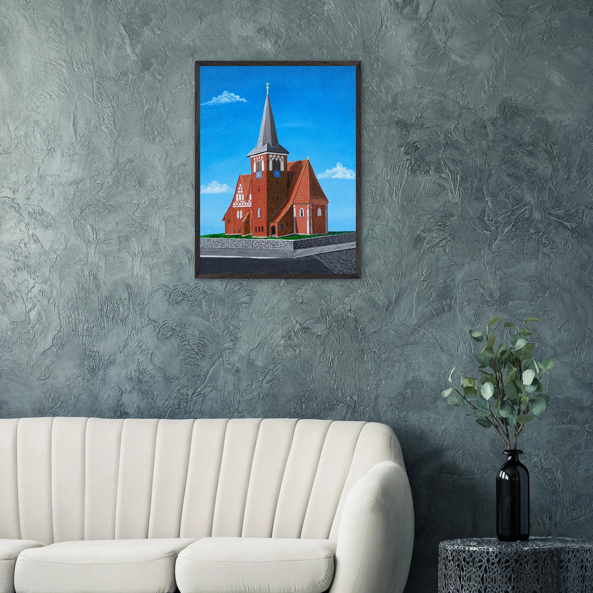 Rothenseer Kirche – gerahmter Kunstdruck, Ansicht 10