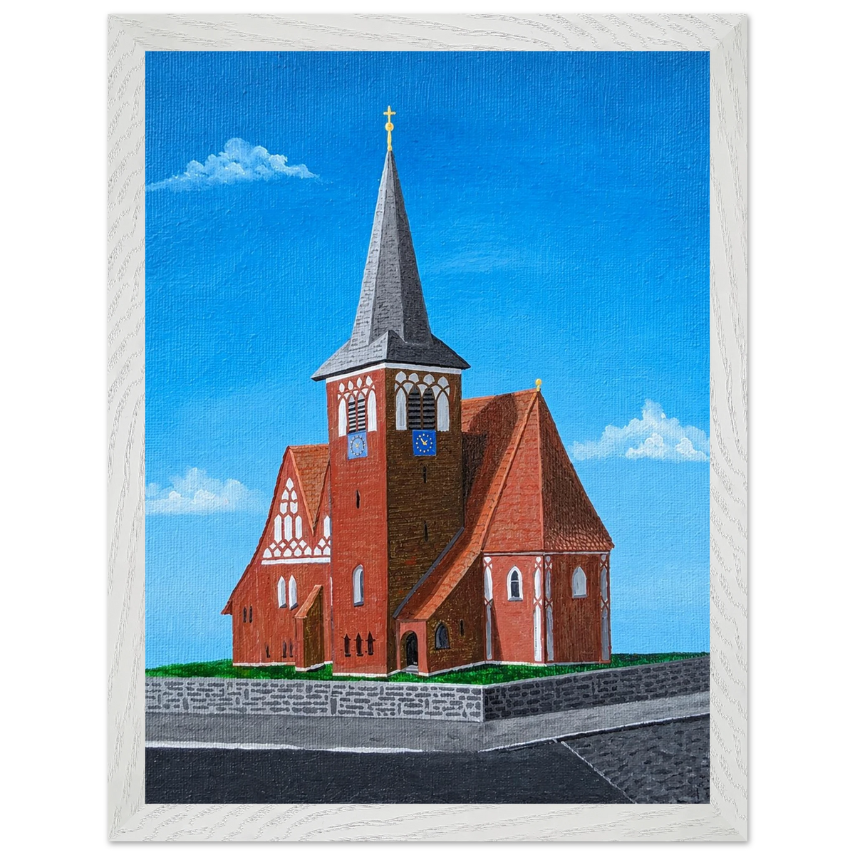 Rothenseer Kirche – gerahmter Kunstdruck, Ansicht 8