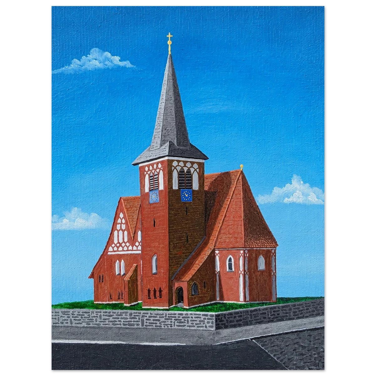 Rothenseer Kirche – Kunstdruck, Ansicht 2