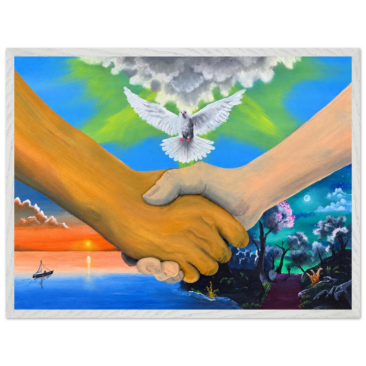Wir sind alles Menschen – gerahmter Kunstdruck, Ansicht 6