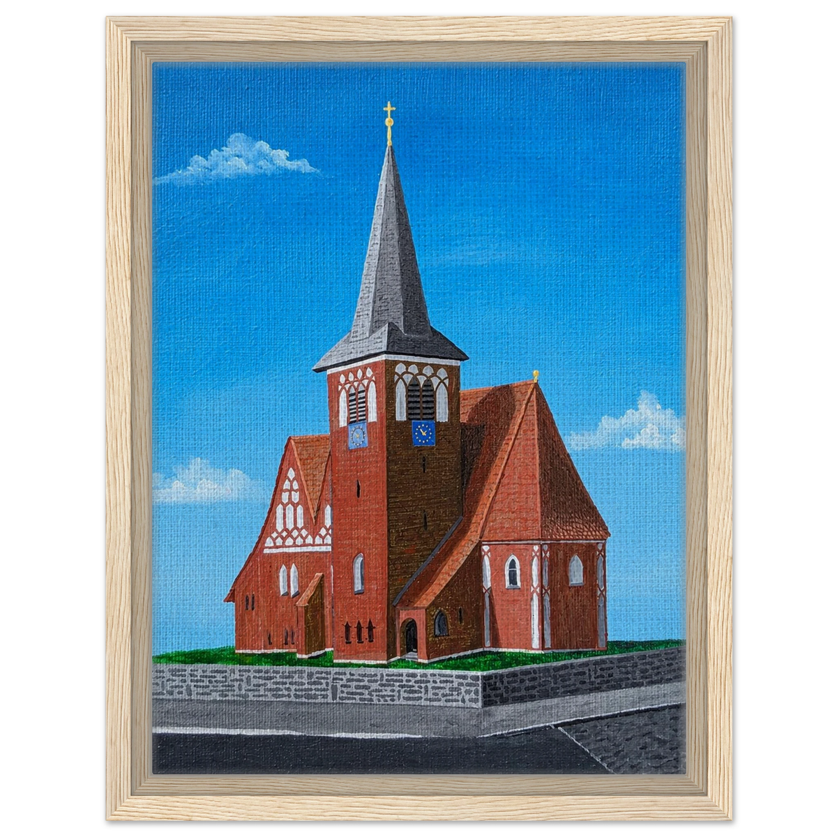 Rothenseer Kirche – gerahmte Leinwand, Ansicht 9