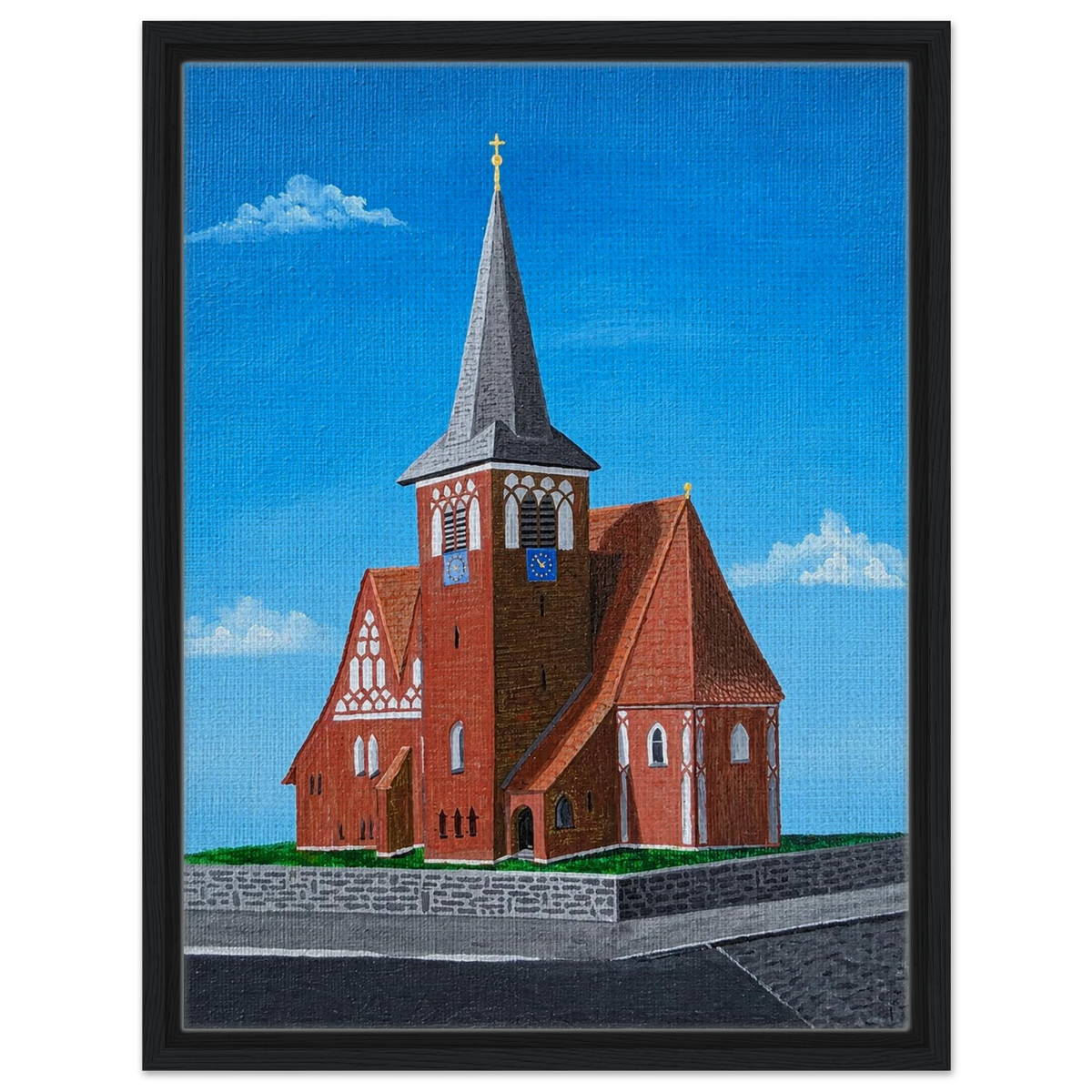 Rothenseer Kirche – gerahmte Leinwand, Ansicht 5
