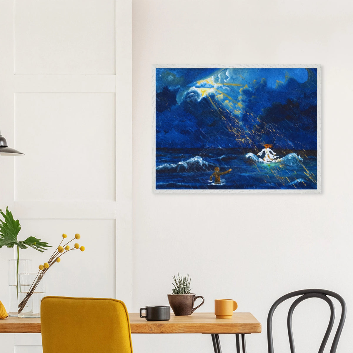 Jesus und Petrus auf dem Wasser – gerahmter Kunstdruck, Ansicht 10