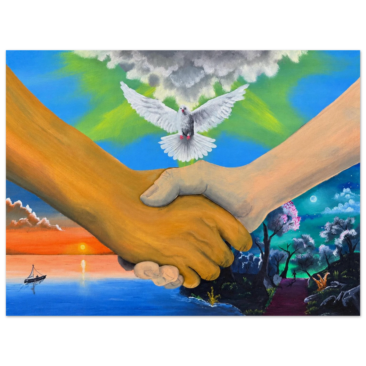 Wir sind alles Menschen – Kunstdruck auf Papier, Ansicht 2