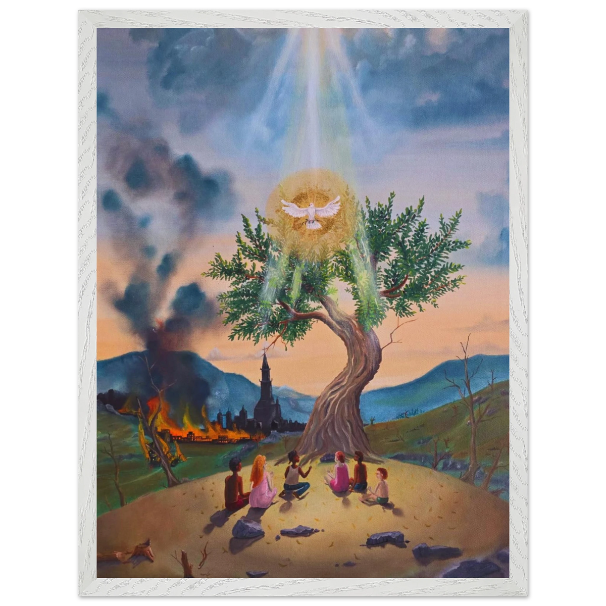 Der letzte Olivenbaum – gerahmter Kunstdruck, Ansicht 9