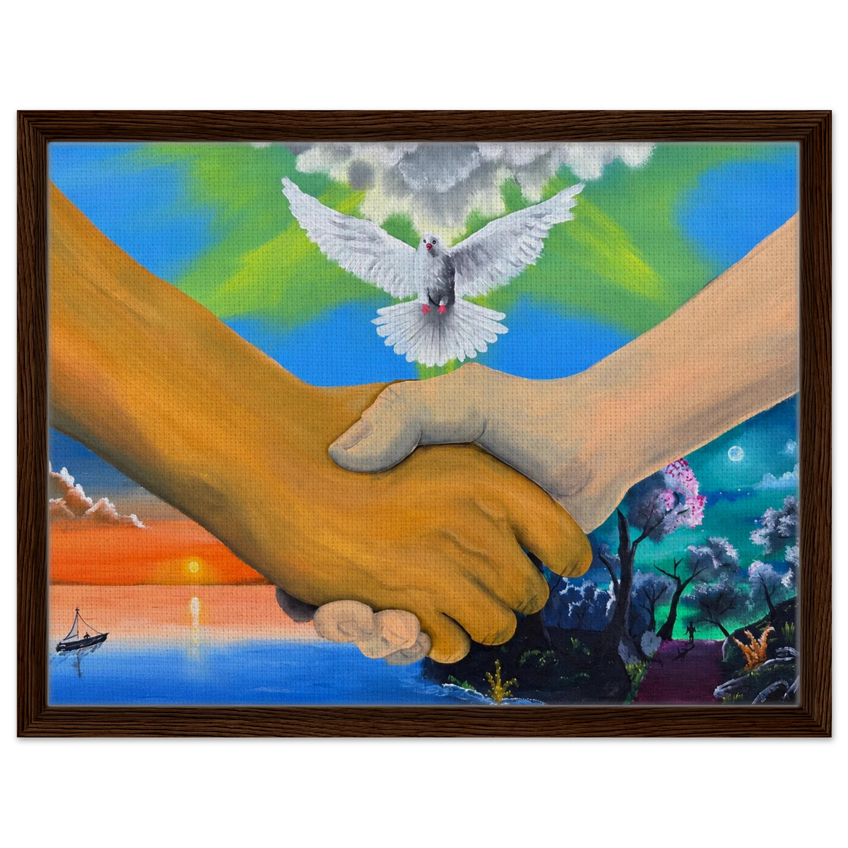 Wir sind alles Menschen – gerahmte Leinwand, Ansicht 7