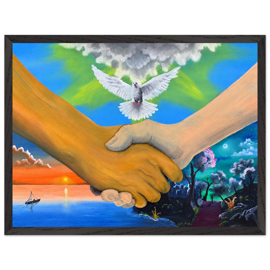 Wir sind alles Menschen – gerahmter Kunstdruck, Ansicht 2